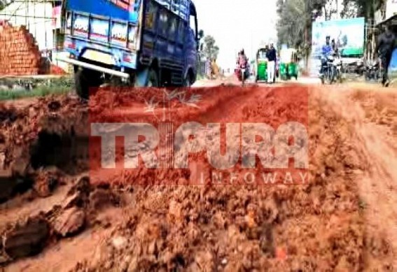 Pathetic condition of National Highway, leads suffering Pathetic condition of National Highway, leads suffering
